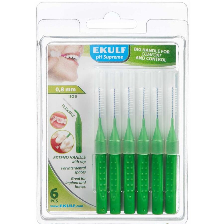 Ekulf PH Supreme Grøn 0,8 mm Mellemrumsbørste