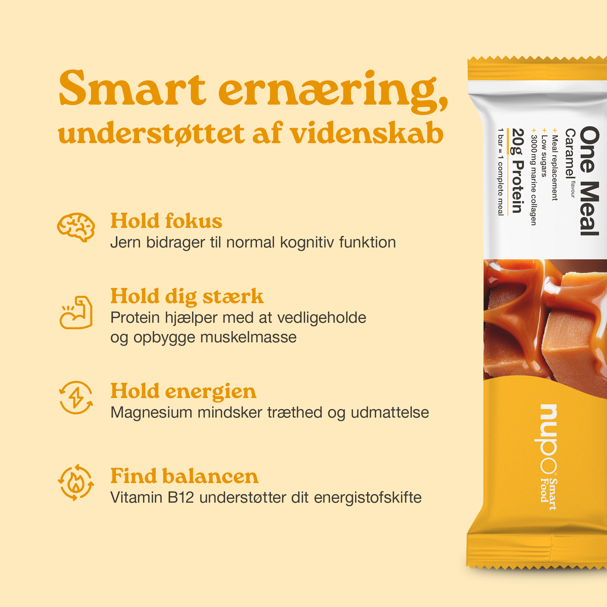Nupo One Meal Bar Caramel +Collagen