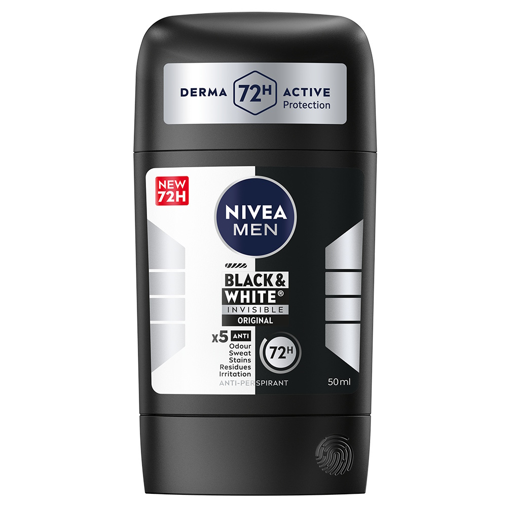 NIVEA Black & White Invisible Stick Male