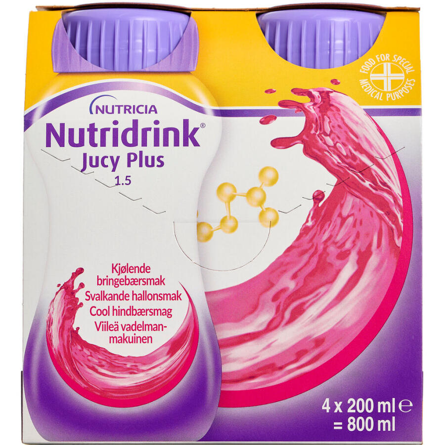 Nutridrink Jucy Plus Cool Hindbær
