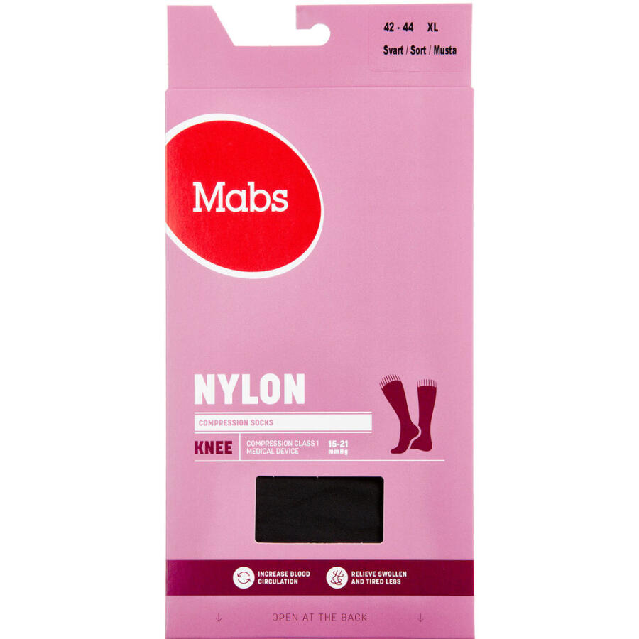 Mabs Nylon Knee Black X-Large