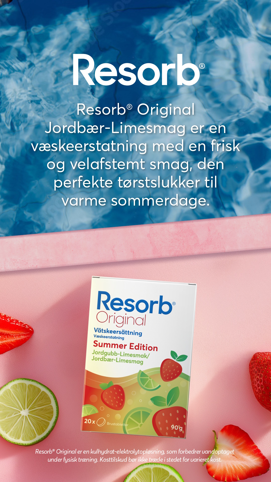 Resorb Original Jordbær-Lime