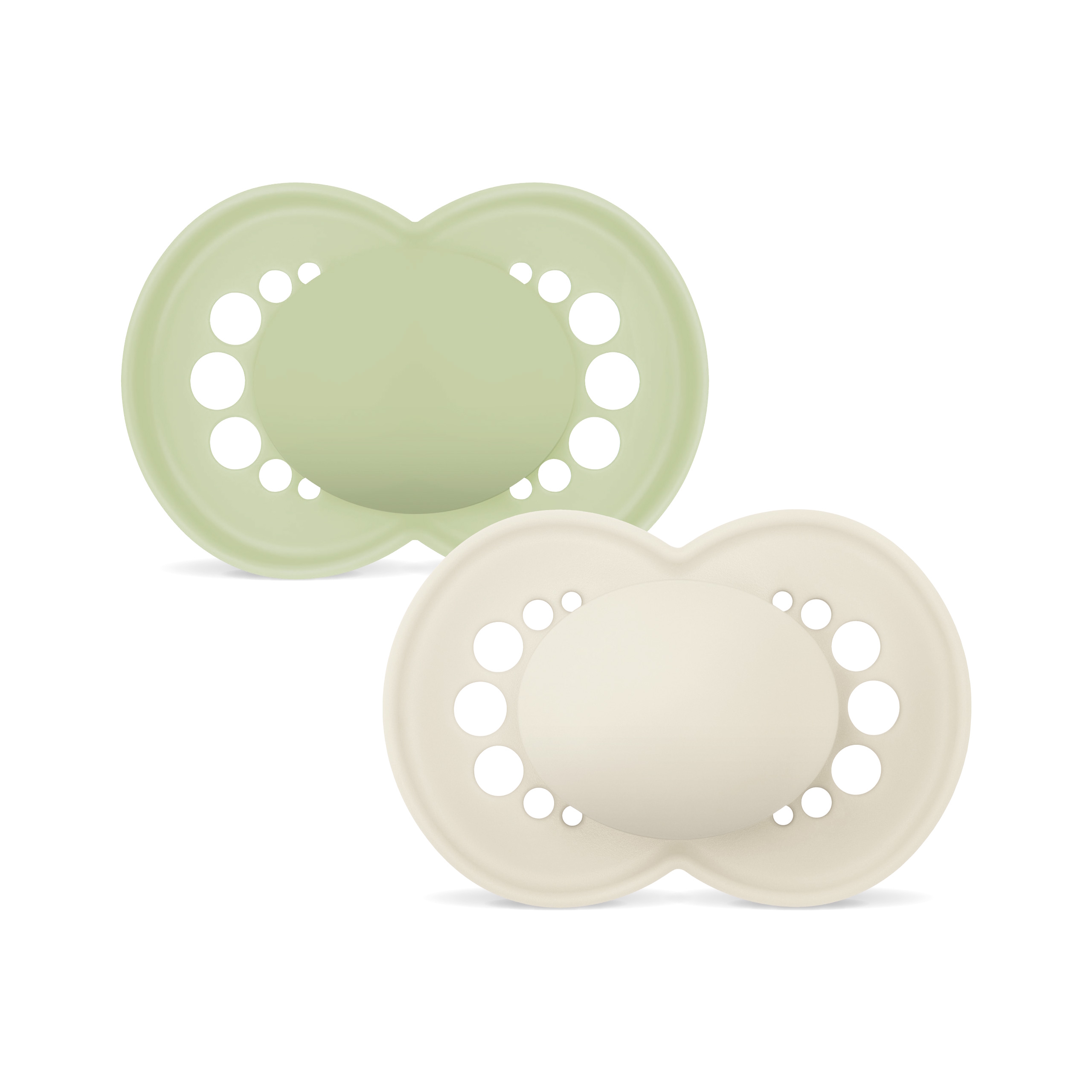 MAM Orig Silk 6-16m 2p Box V Green Unprint