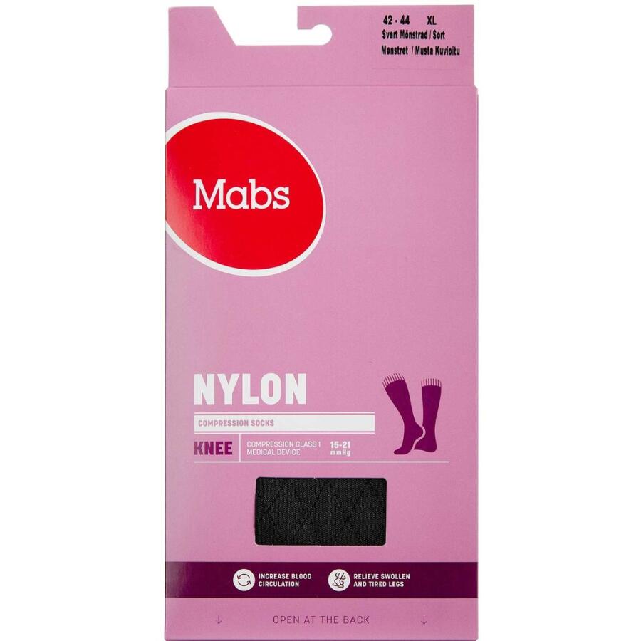 Mabs Nylon Knee Design Black X-Large