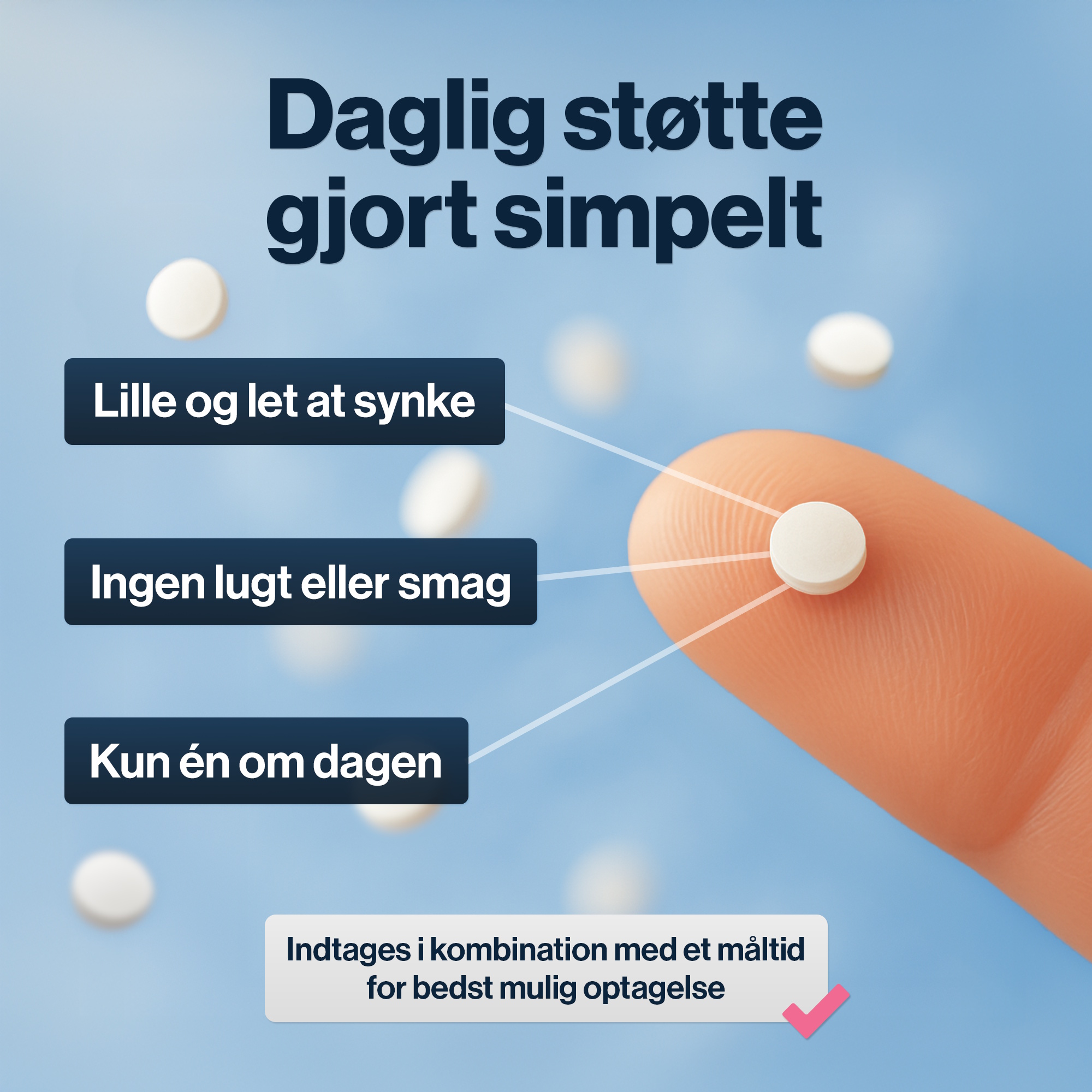 4 HIM & HER D Vitamin 50 µg (2000 IU) - Vitamin D3 Tilskud