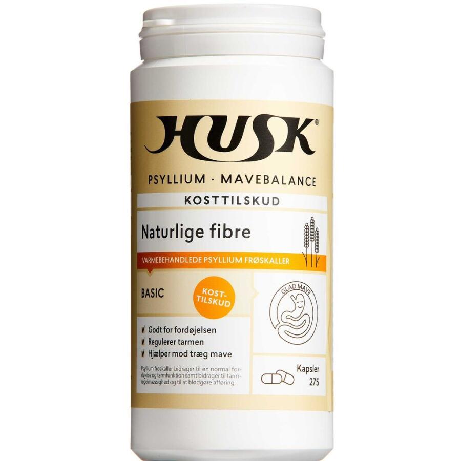 HUSK Psyllium Mavebalance kapsler