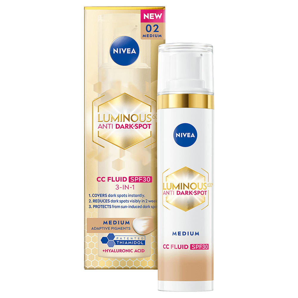 NIVEA Luminous630 CC Fluid SPF30 3in1 Medium