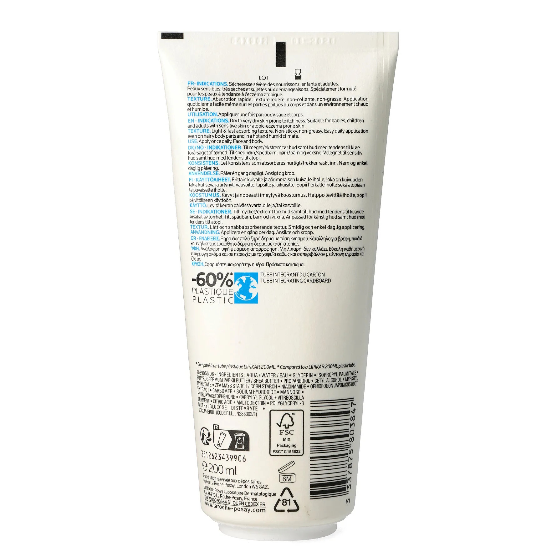 La Roche-Posay Lipikar Baume Light AP+M
