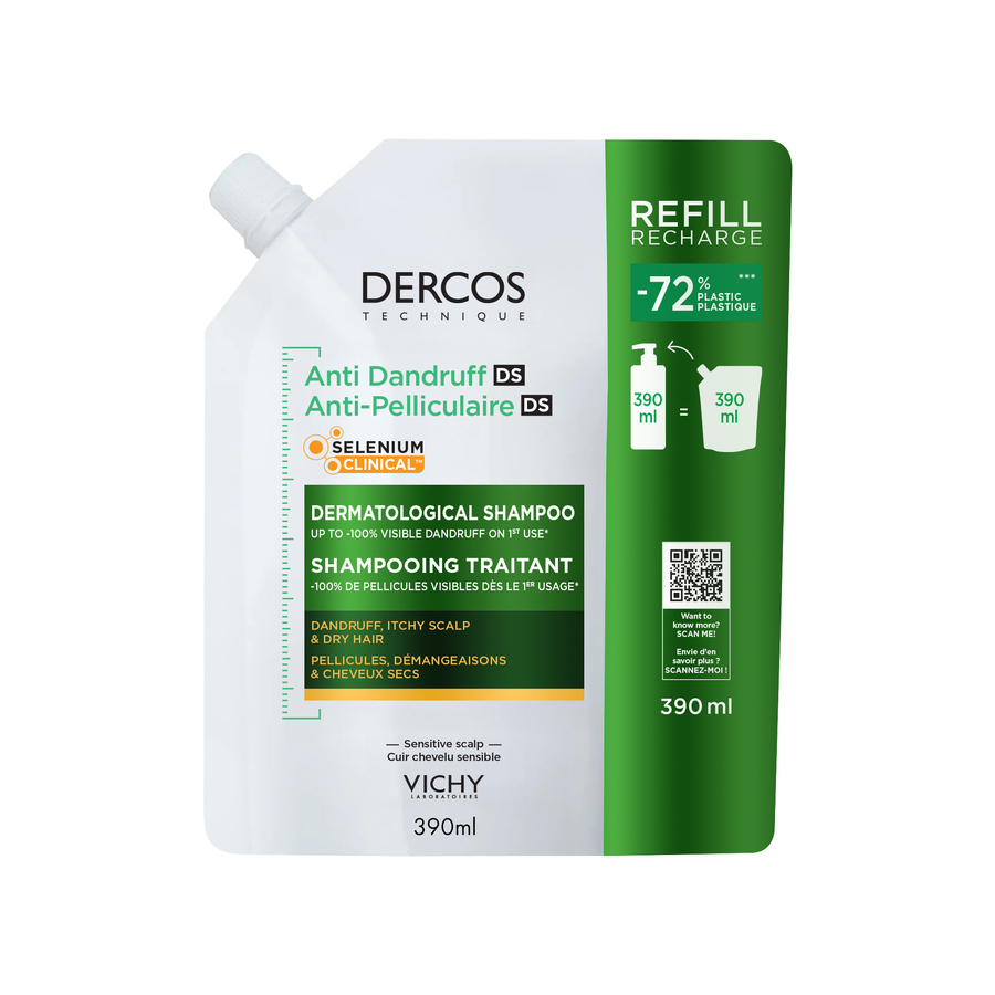 Vichy Dercos Anti-Dandruff Shampoo Dry Hair Refill