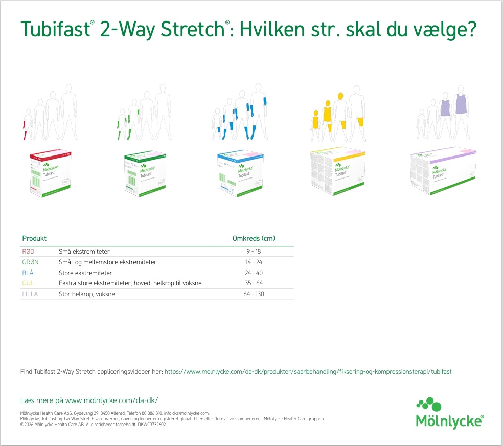Tubifast 2-WAY Stretch Grøn 7,5 cm x 1 m.
