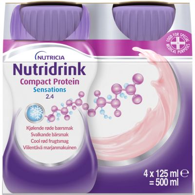 Nutridrink Compact Protein Sensations Cool Rød Frugtsmag