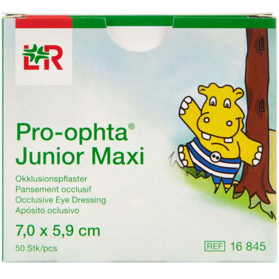Pro-ophta Junior Maxi Skeleplaster til Børn 7,0x5,9 cm