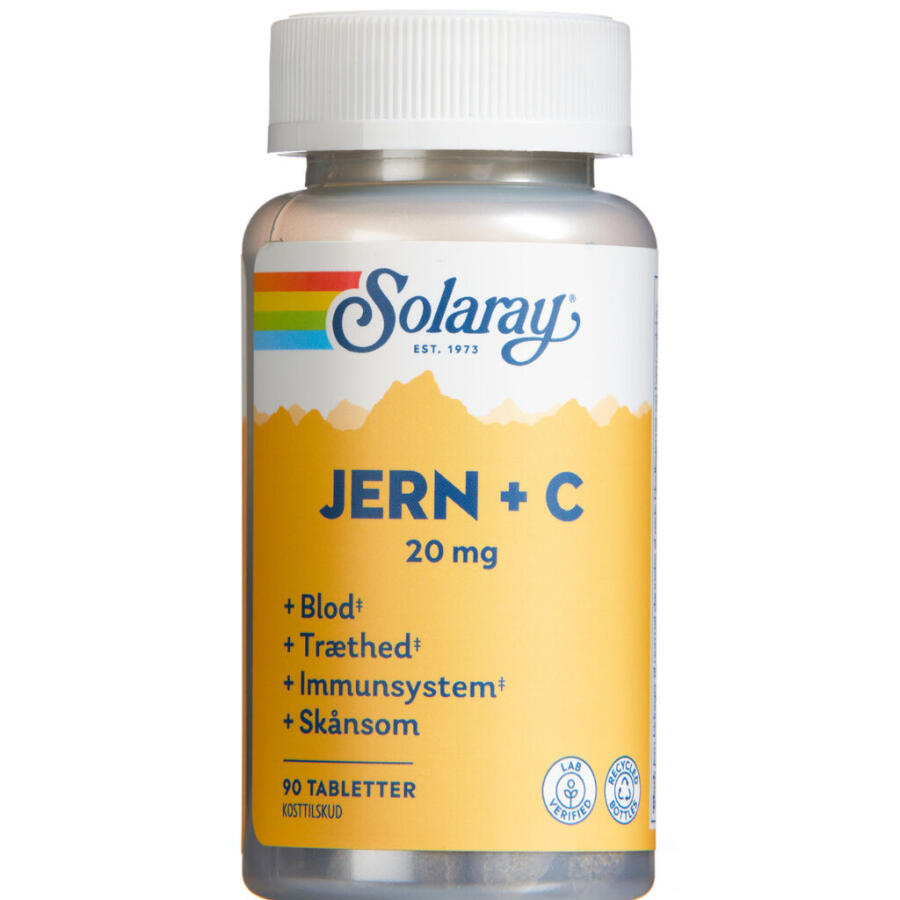 Solaray Jern + C tabletter