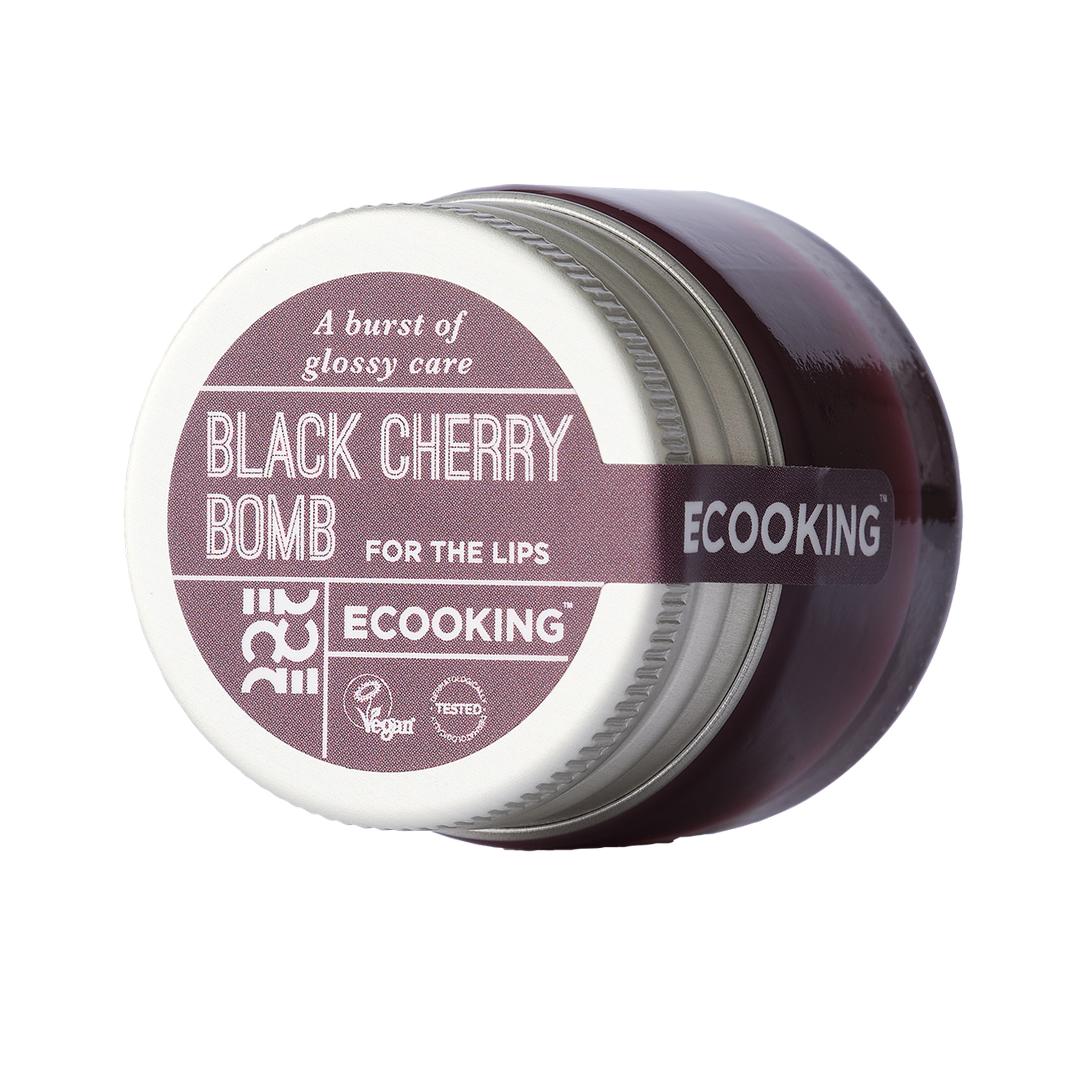 ECOOKING Black Cherry Bomb Lip Balm