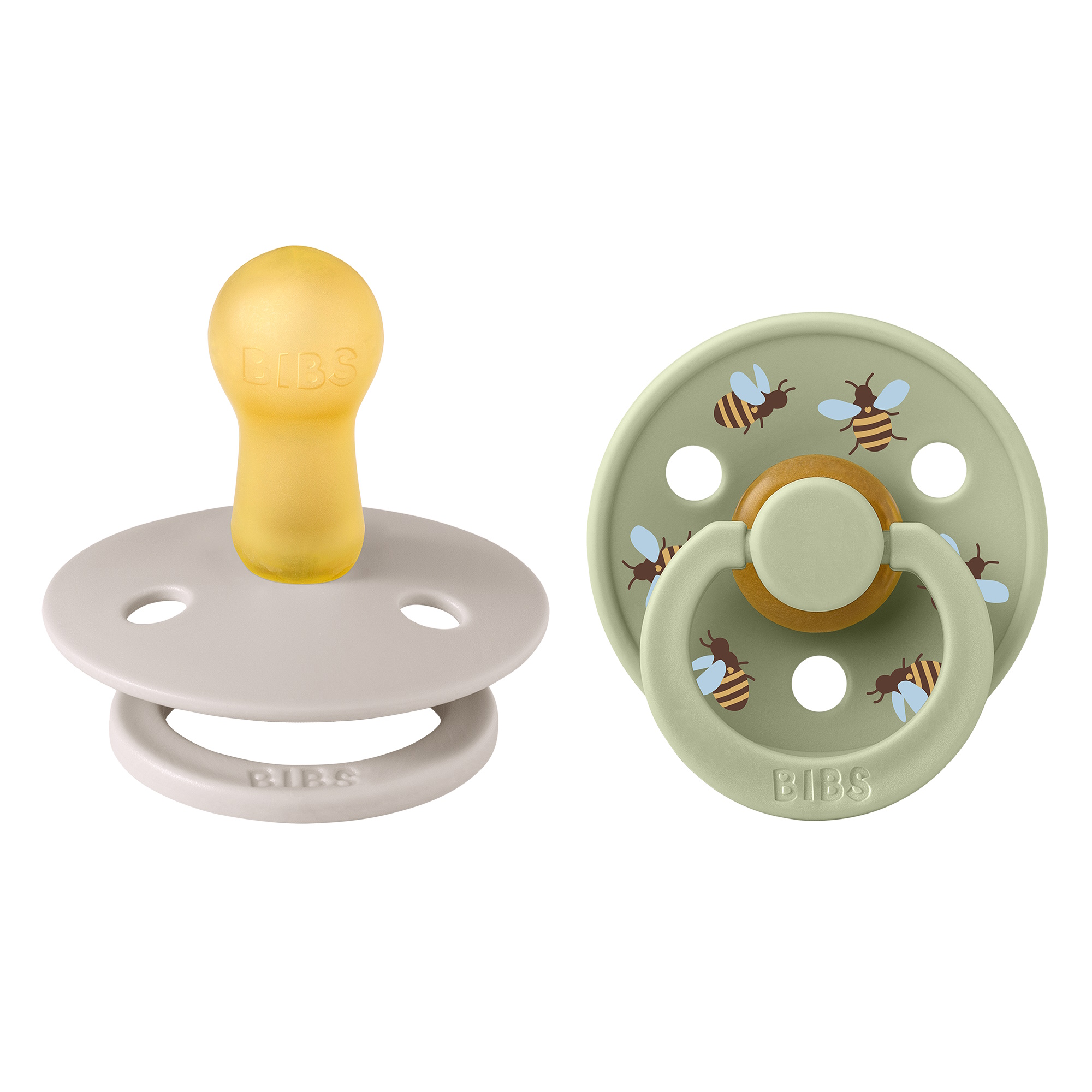 BIBS Pacifier Studio Colour 2-pak Bumblebee Mushroom Mix Size 2