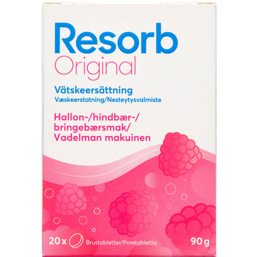 Resorb Hindbær Brusetablet