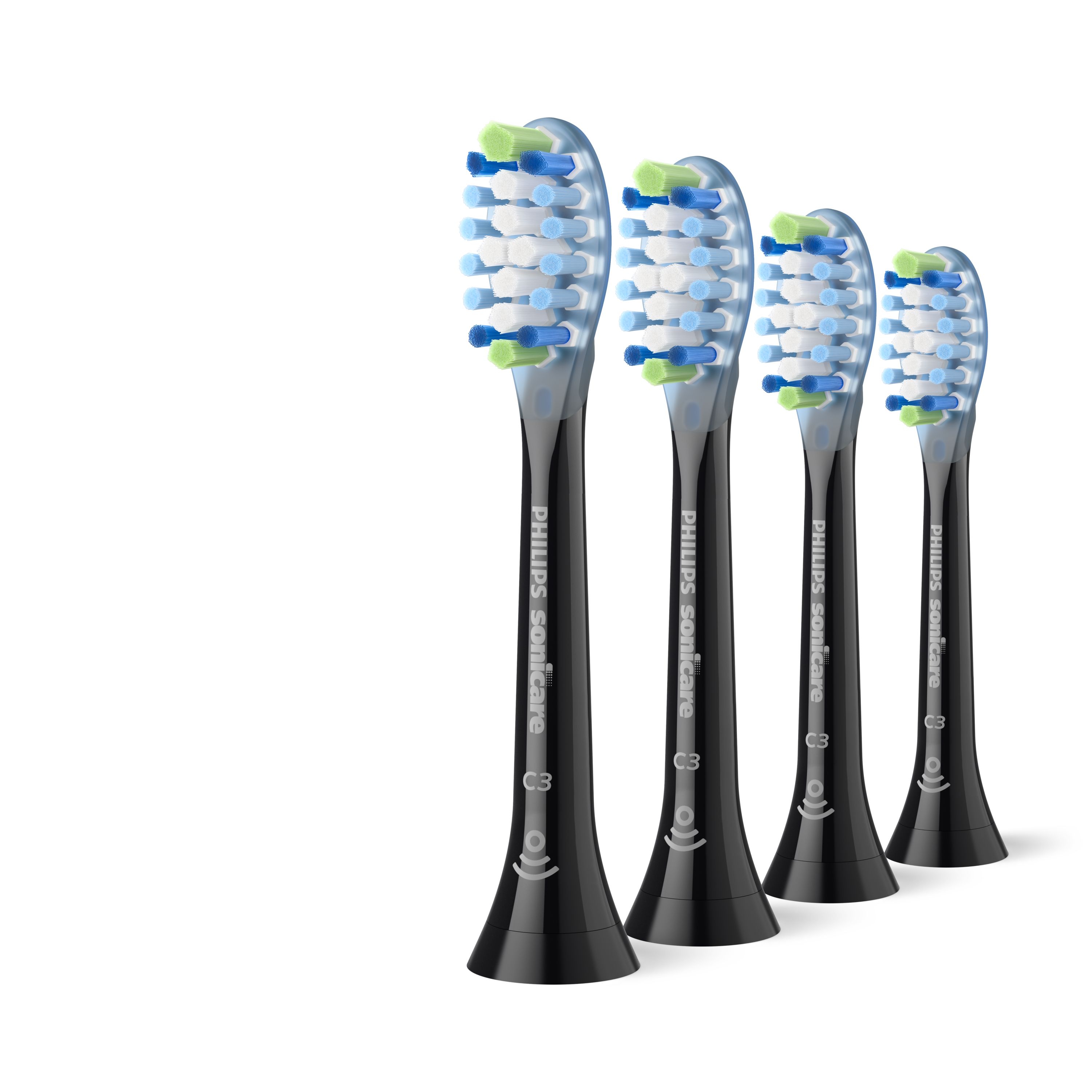 Philips Sonicare Premium Plaque Defence Pakke med 4 børstehoveder, sort