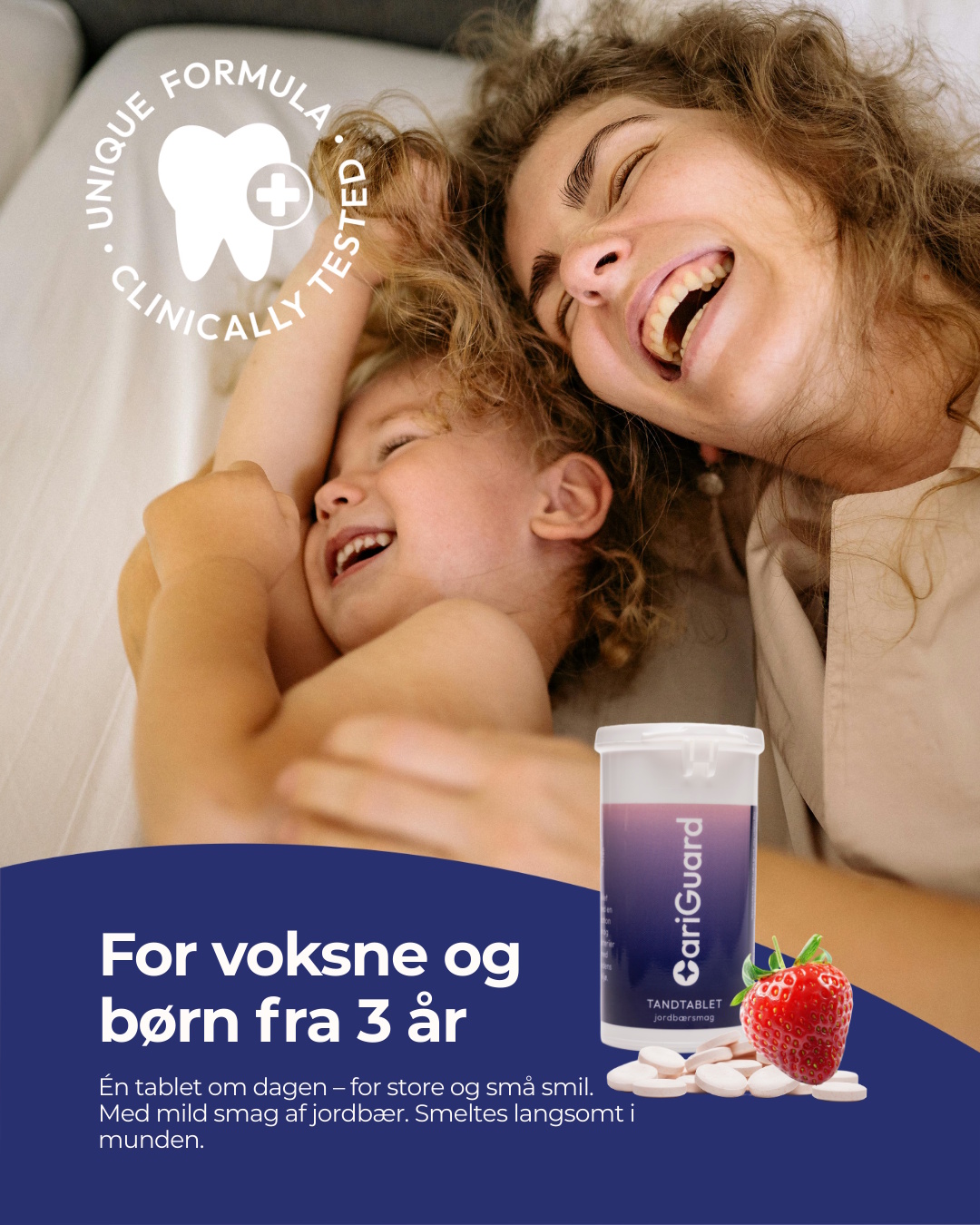 CariGuard Tandtablet med Mælkesyrebakterier og L-arginin til Tænder og Mund