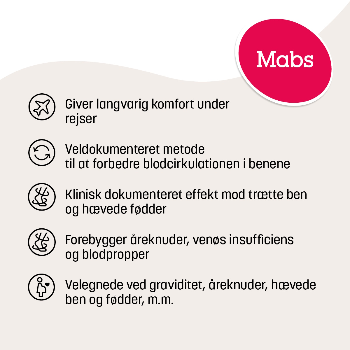 Mabs Travel Knæstrømpe Sort Medium
