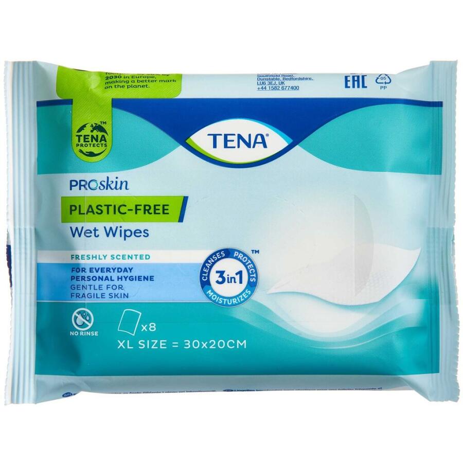 TENA Wet Wipes Plasticfree