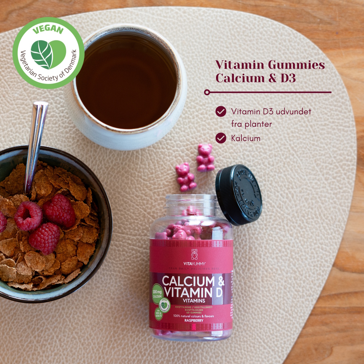 VitaYummy Calcium & Vitamin D, Raspberry