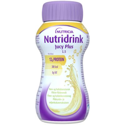 Nutridrink Jucy Plus Pære-hyldeblomstsmag