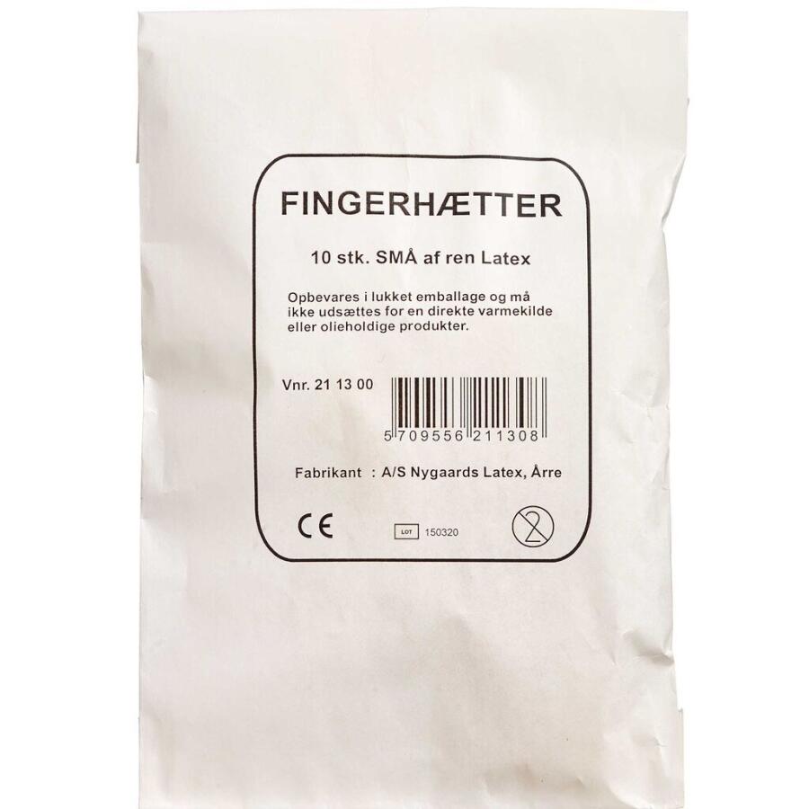 Fingerhætter Gummi Små