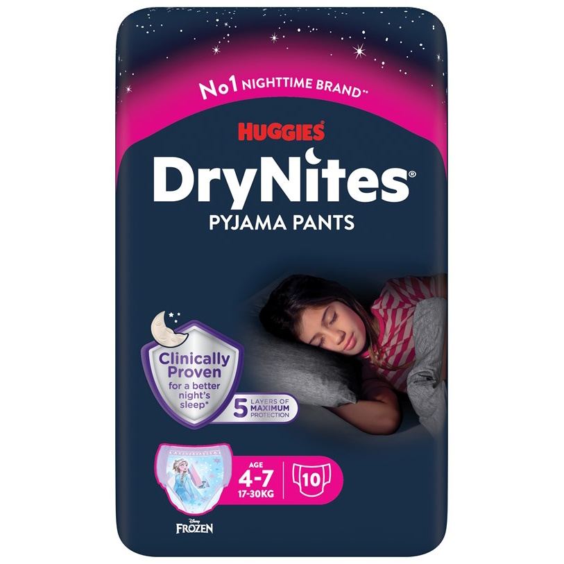 DryNites Pyjama Pants girl 4-7 år