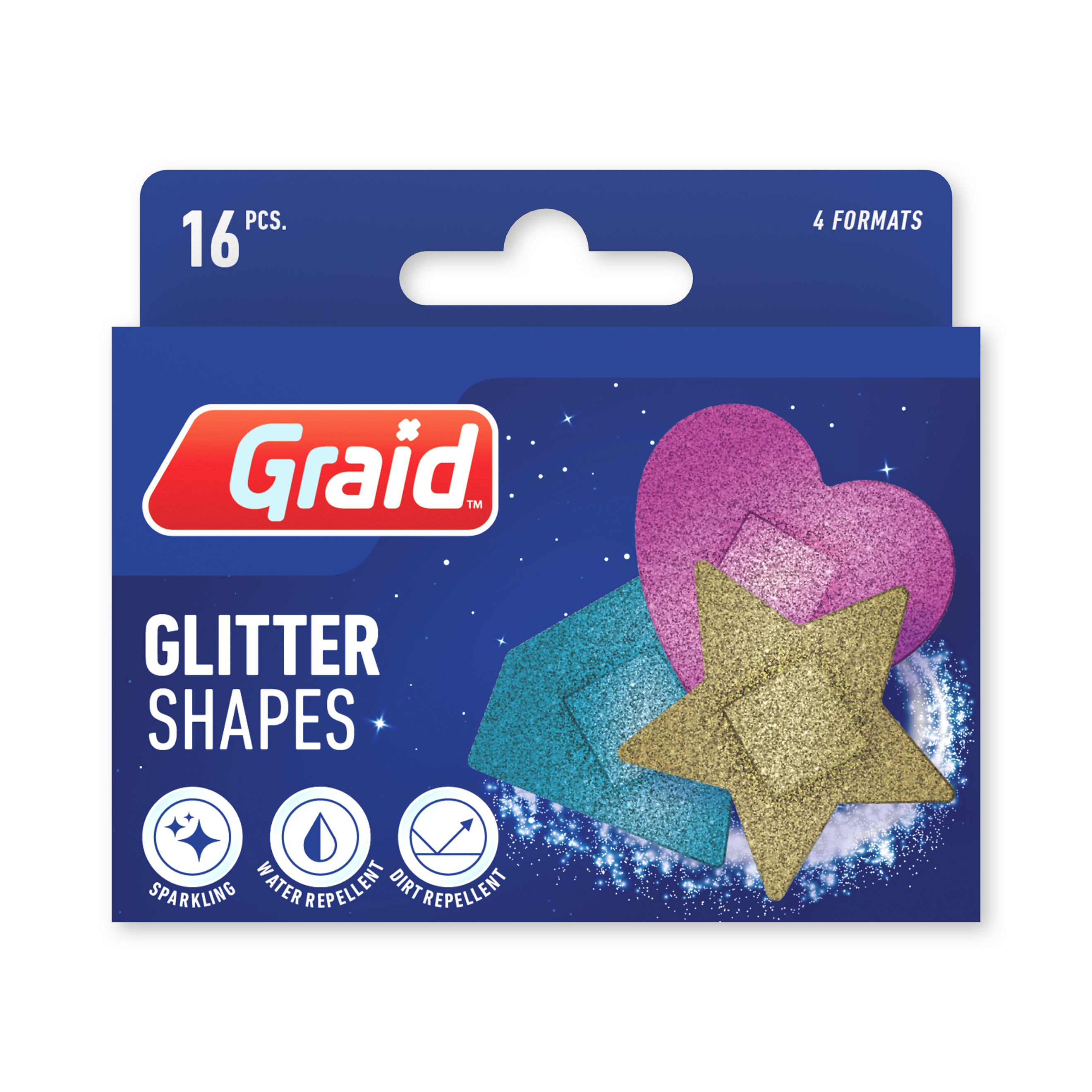 GRAID GLITTER PLASTER SHAPES
