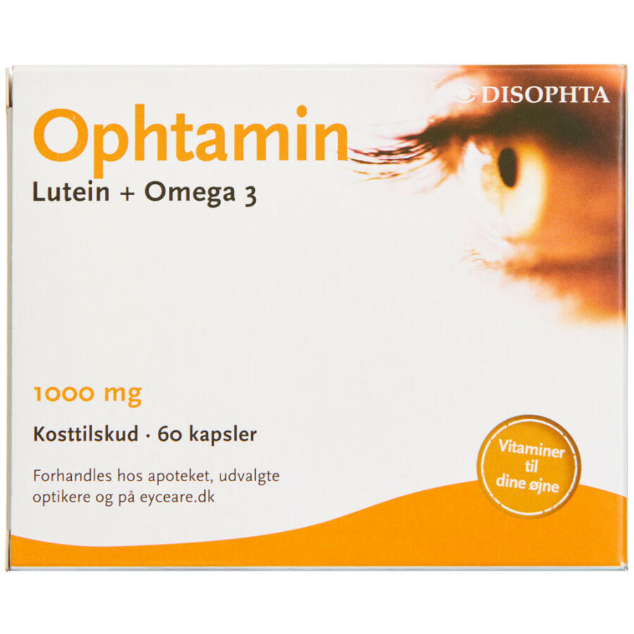 Ophtamin Luetin + Omega-3 Kapsler 1000 Mg