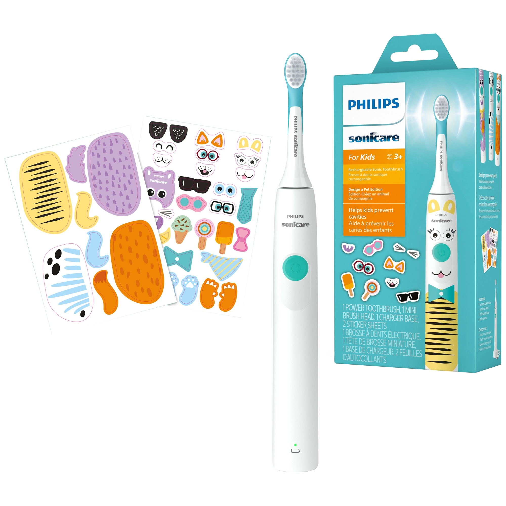 Philips Sonicare For Kids Design a Pet Edition - Hvid