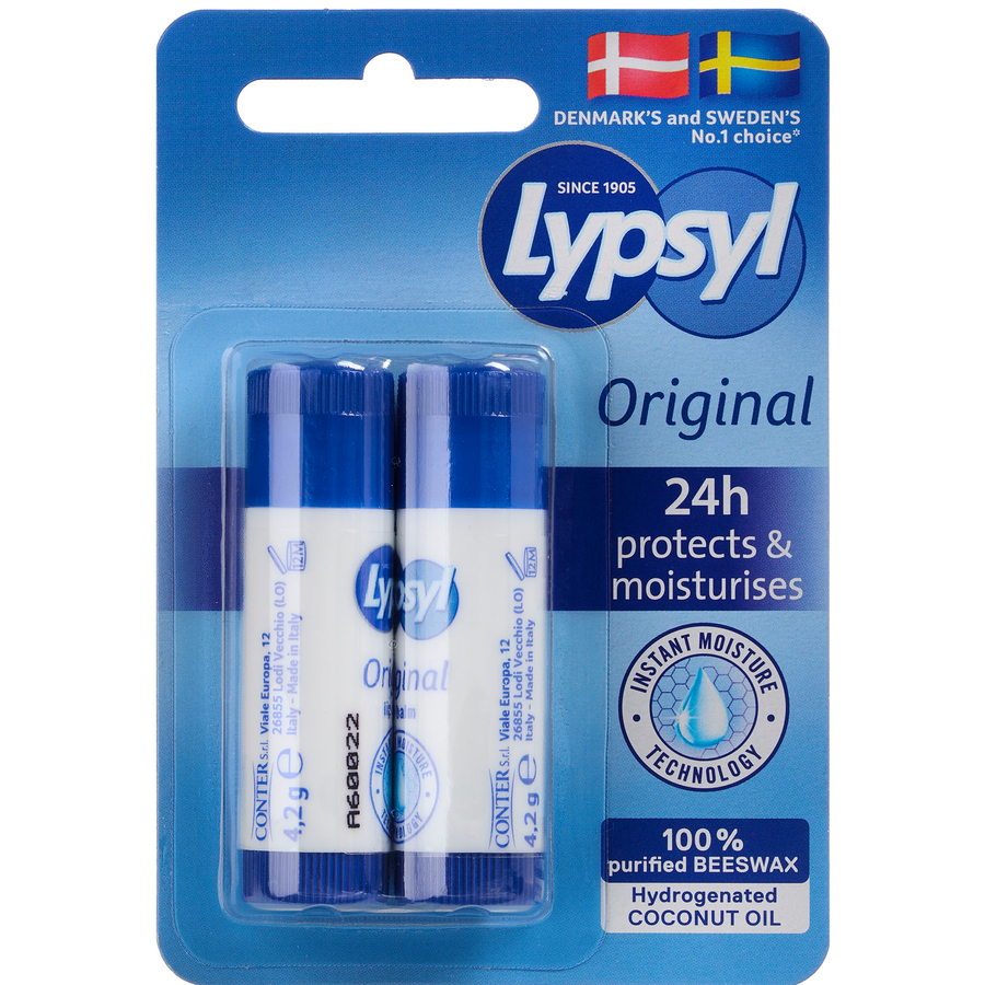 Lypsyl Original Læbepomade, 2 x 4,2 g