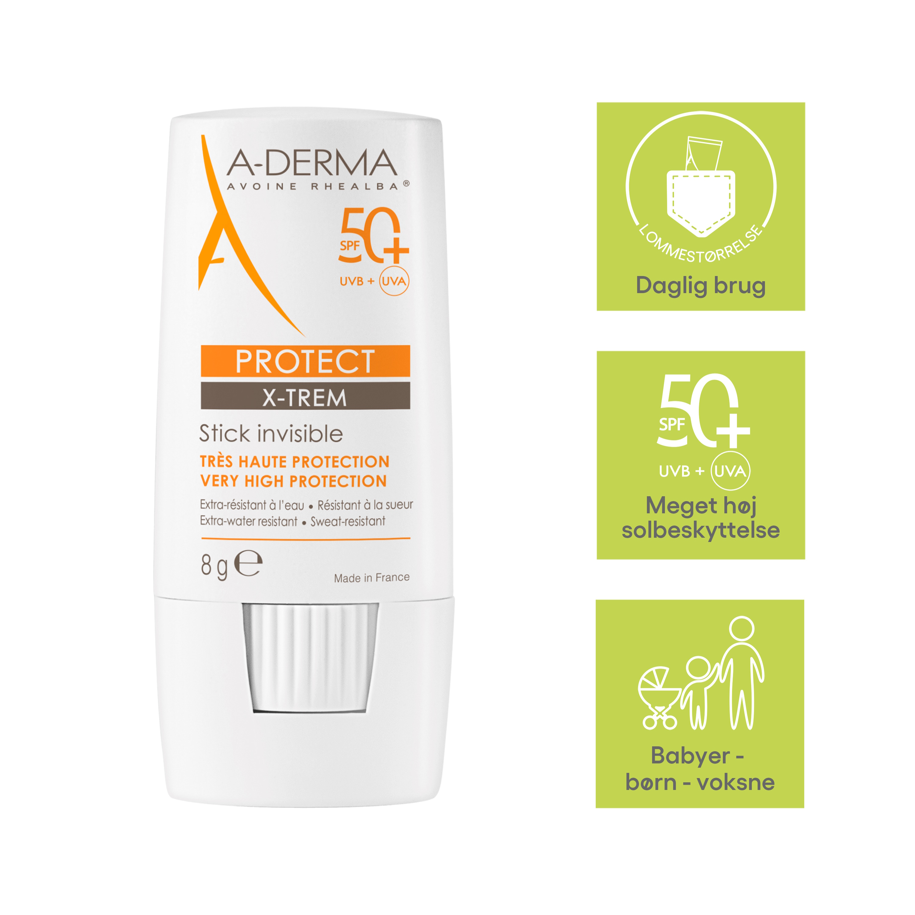 A-Derma Protect X-trem stick Spf50+