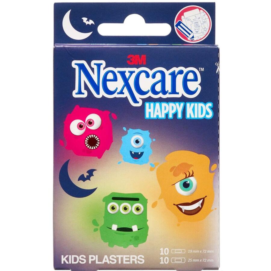 Nexcare Happy Kids Monsters Assorteret