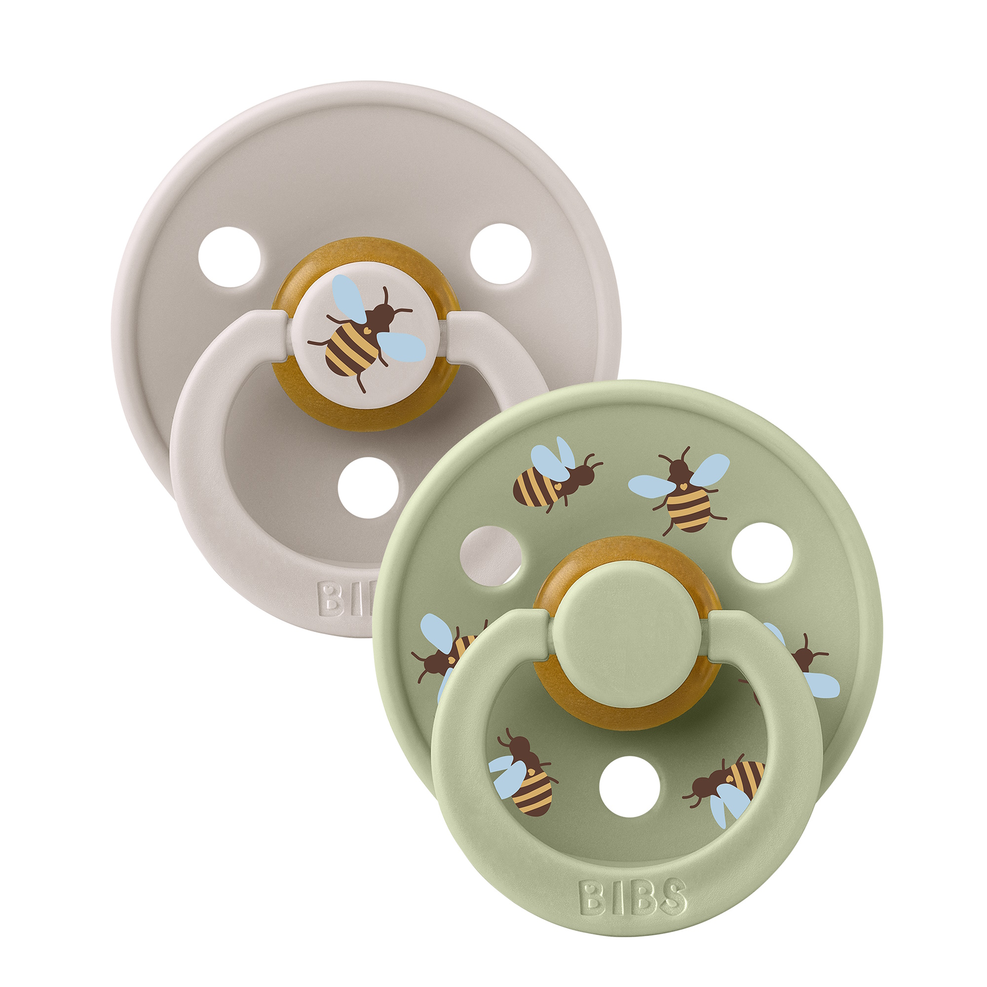 BIBS Pacifier Studio Colour 2-pak Bumblebee Mushroom Mix Size 2