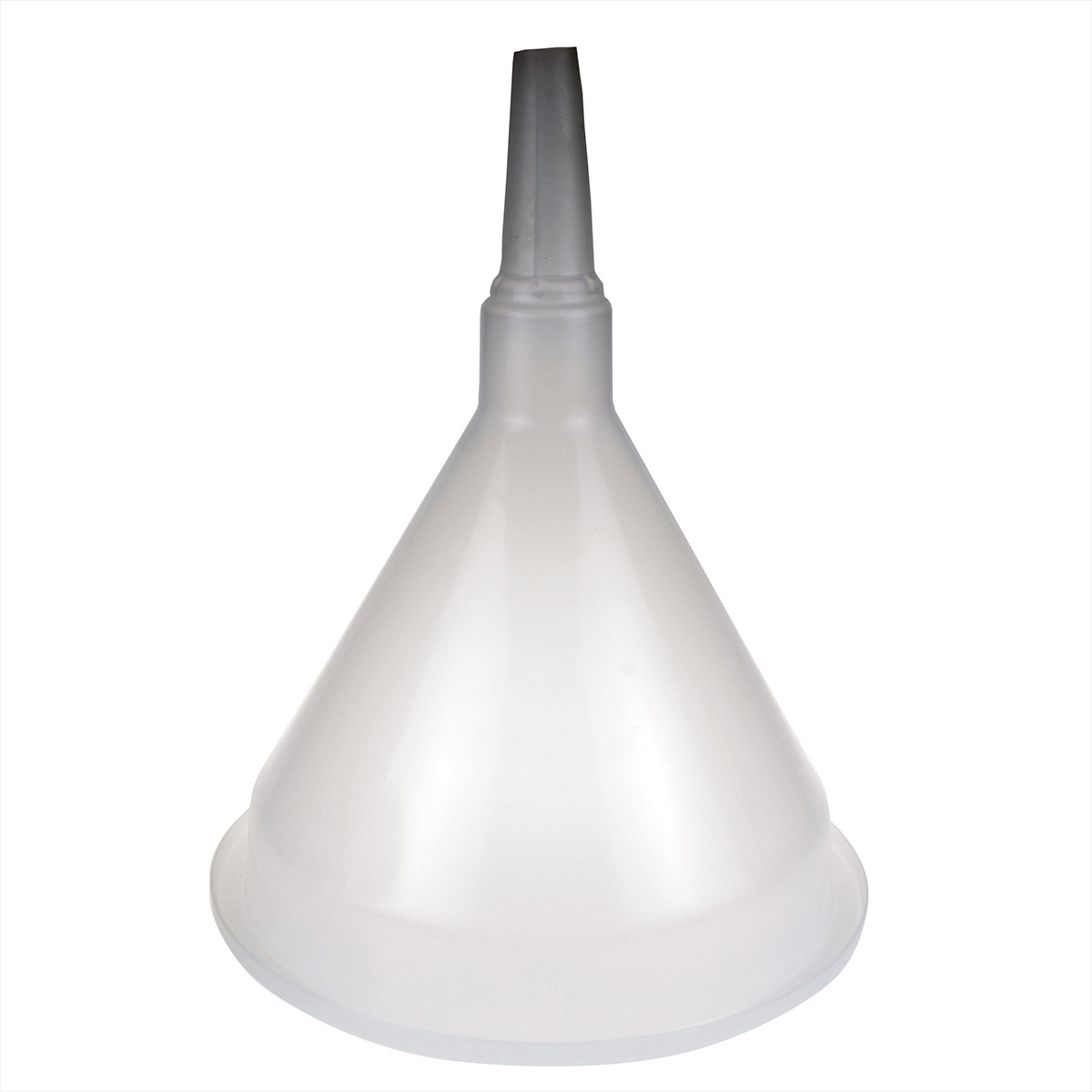 Tragt af transparent polypropylen med høj kant