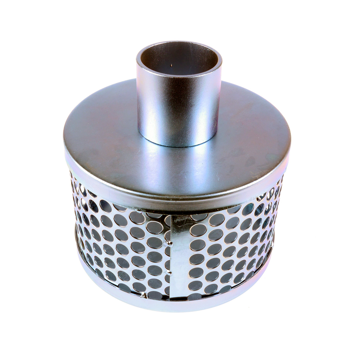 Galvaniseret sugekurv med fast slangestuds