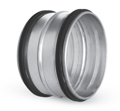 Dobbeltnippel med EPDM gummilæber