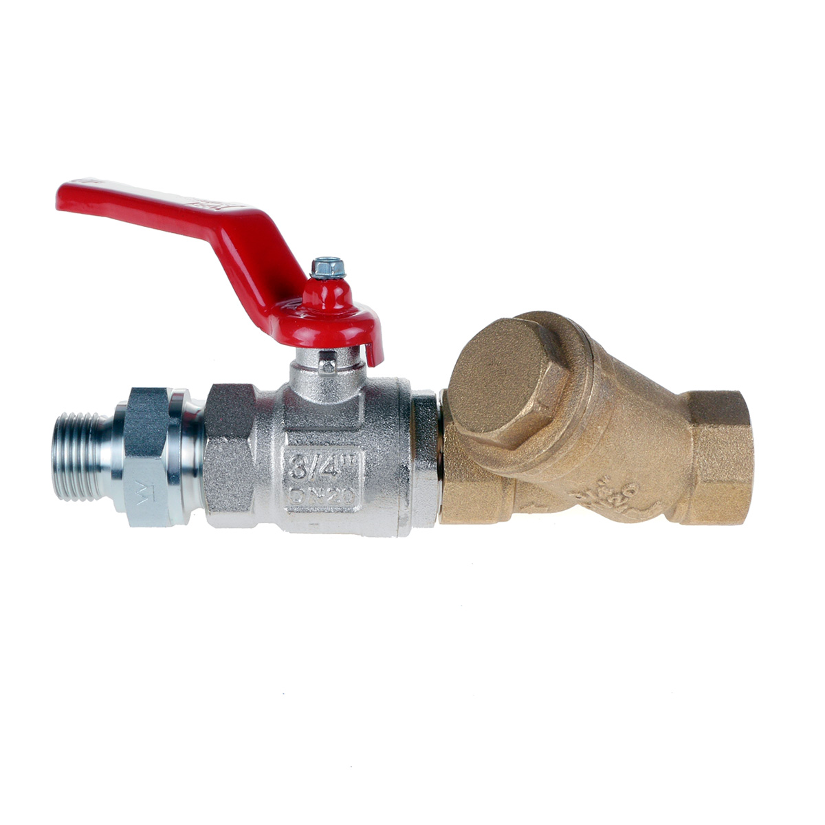 Monteringssæt med blandt andet kuglehane