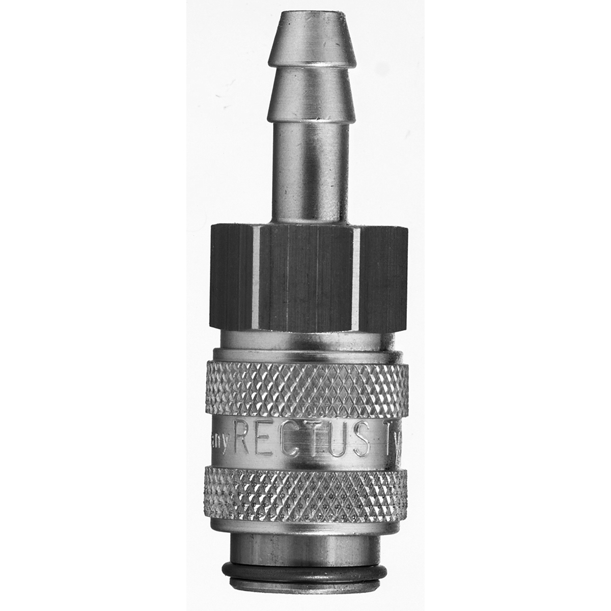 Rectus trykluftkobling med slangestuds