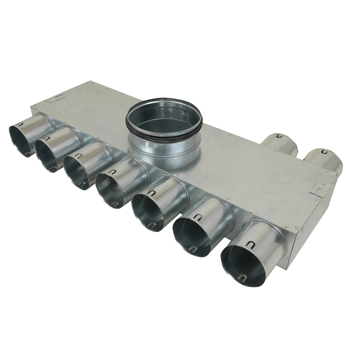 Fordelerboks, ø160 nippel, 9 muffer (7x2) - ø75