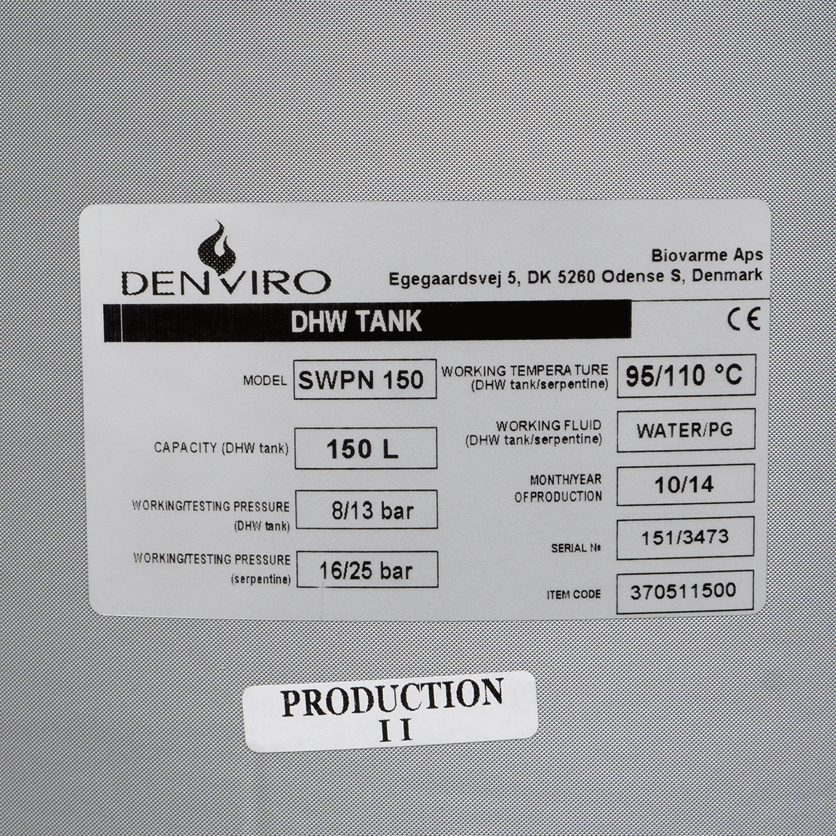 Godkendt varmtvandsbeholdere