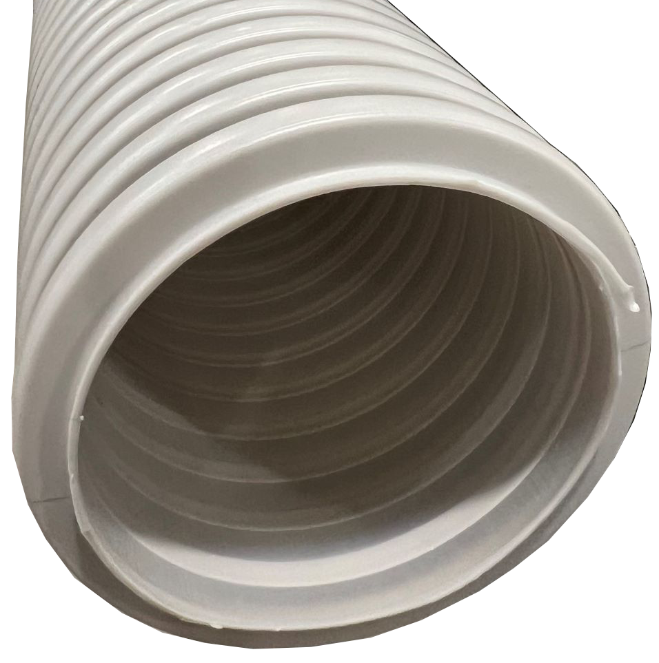 PE Flexrør til ventilation, antibakteriel, grå