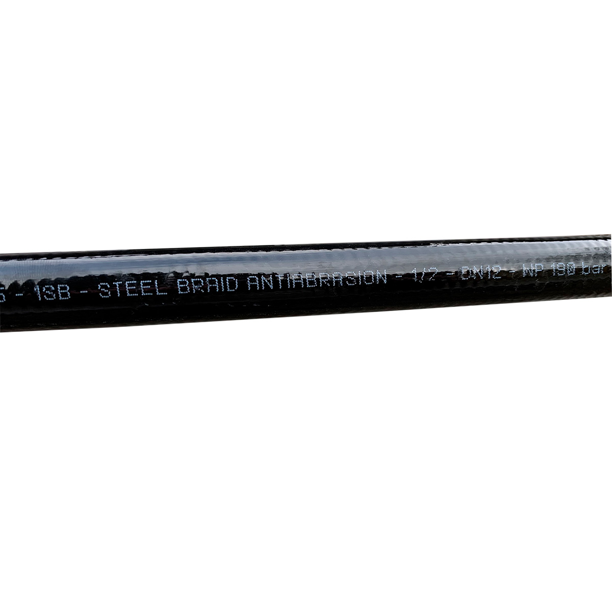 Kanalspuleslange,  fleksibel og med stålindlæg.