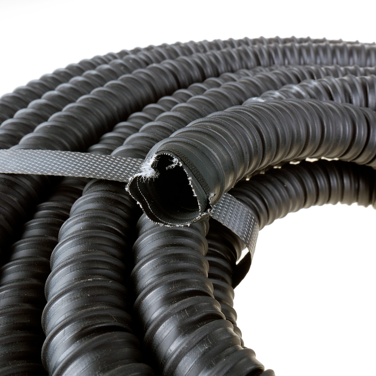 Ventilationsslange til industriel ventilation, sort