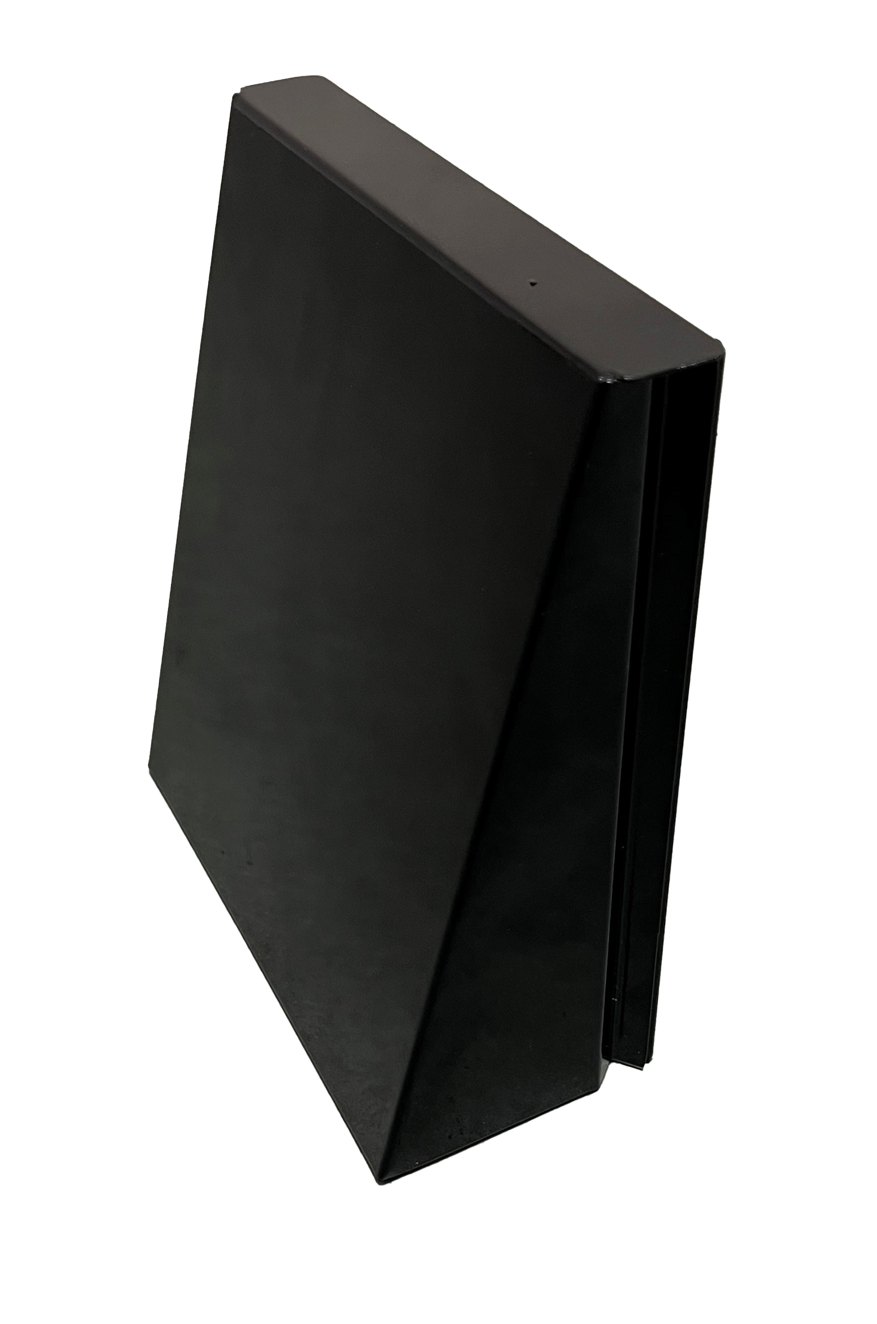 Yderdæksel m/lamelspjæld, sort/smalt