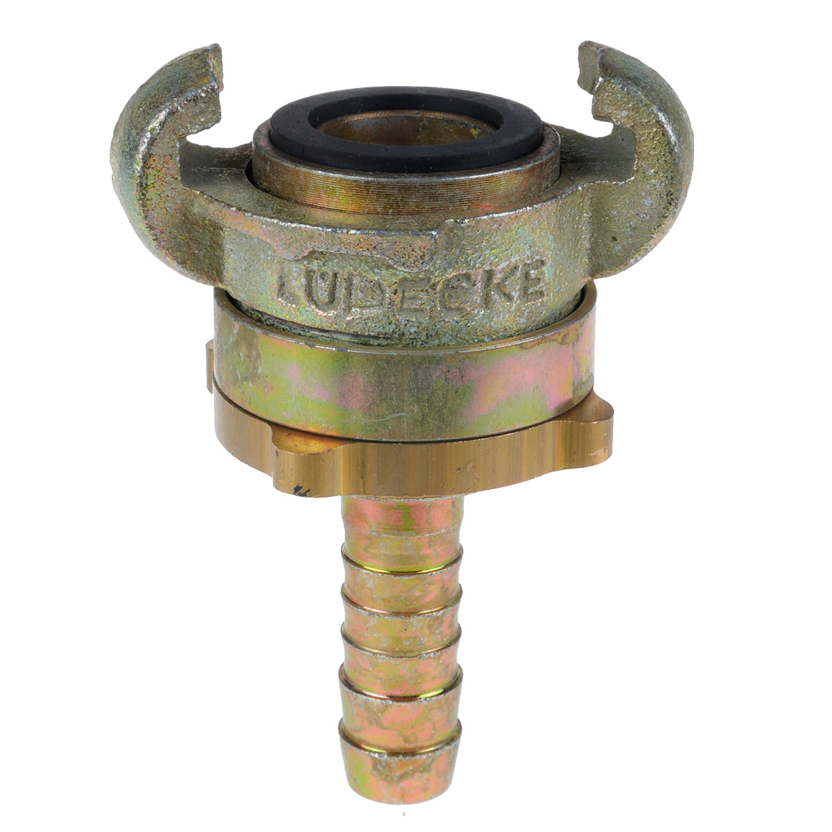 Sikkerhedsklokobling med slangestuds