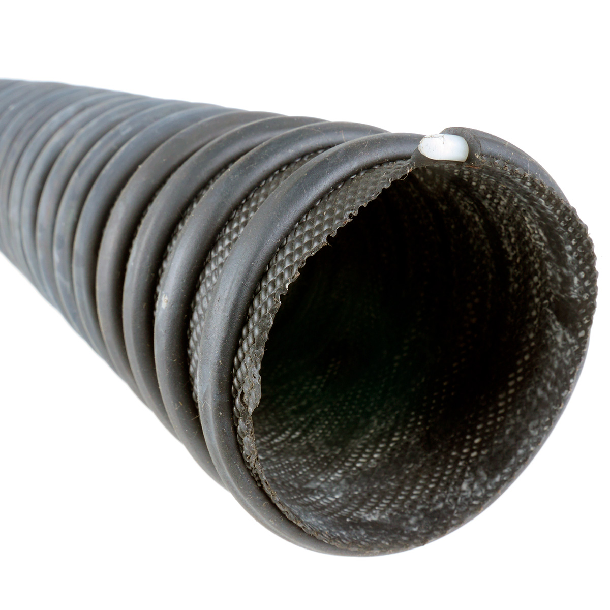 Overkørbar udstødningsslange, sort
