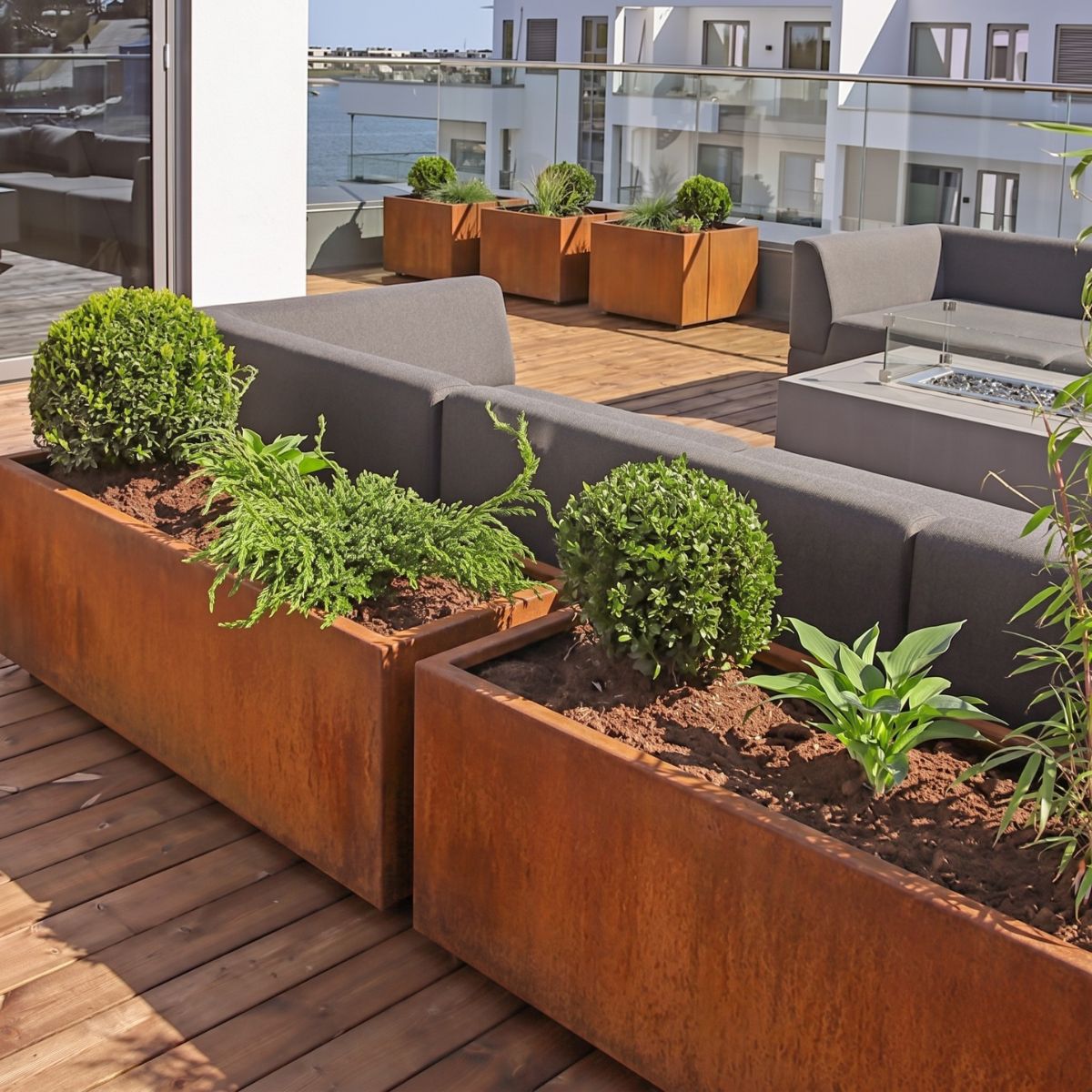 Plantekasse corten 60 cm