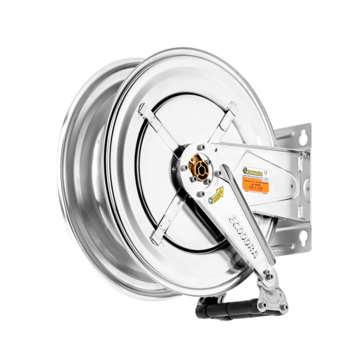 Åben rustfri Ecodora slangerulle